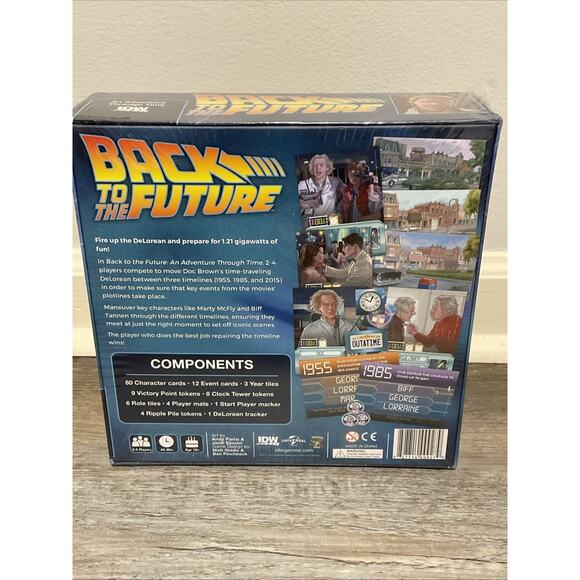 NEW NIB BACK TO THE FUTURE: ADVENTURE THROUGH TIME: IDW BOARD GAME - Picture 2 of 2